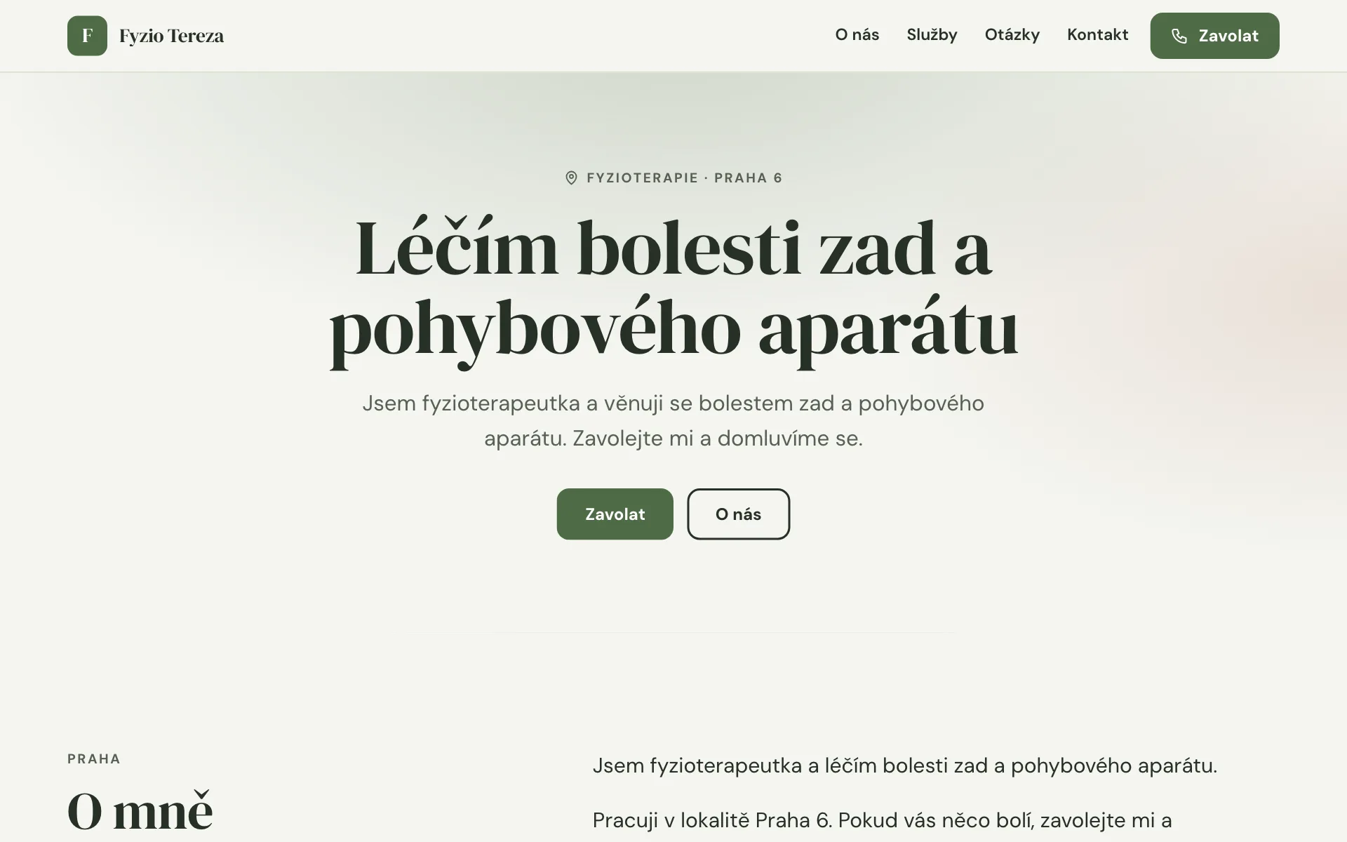 Web Fyzio Tereza